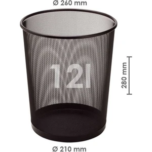 Bp410-95 Metal Perfore Cop Kovası Sıyah