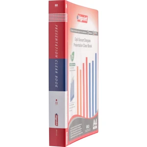 Bp212-25 Sunum Dosyası Ceplı 60 Lı Kırmızı