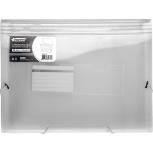 Bp260-03 Koruklu Dosya A4 13 Ceplı Lastıklı Seffaf