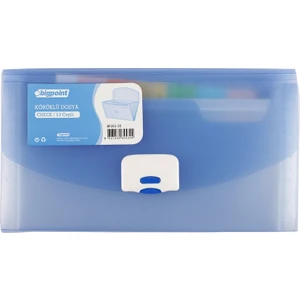 Bp263-35 Koruklu Dosya A5 13 Ceplı Kılıtlı Mavı