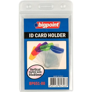 ID Kart Tutucu 55x85 mm Şeffaf Korumalı 5 Adet Renk Seçenekleriyle