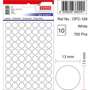 Ofc-129 Beyaz Ofis Etiketi 100 Ad-10-Lu Poşet