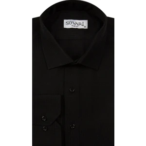 Slim Fit Armür Desenli Beyaz Erkek Gömlek