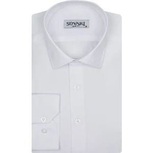 Slim Fit Armür Desenli Erkek Gömlek