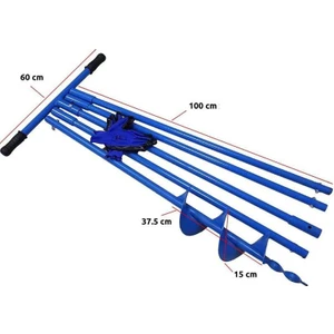 Toprak Burgu Sondaj Aleti Çap 15 cm Boy 5 mt