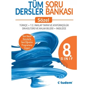 Tudem Yayınları 8. Sınıf Tüm Dersler Soru Bankası Sözel