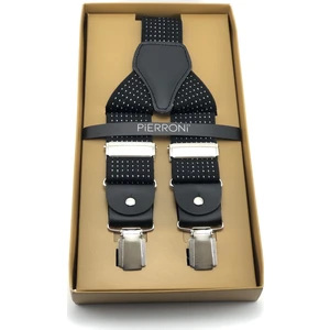 Siyah Beyaz Noktalı Pantolon Askısı