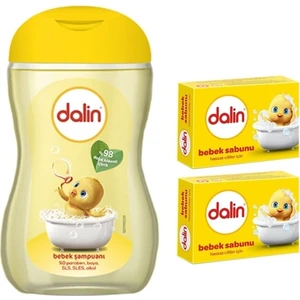 Bebek Şampuanı 200 ml +  Dalin Bebek Sabunu Klasik 2X100GR