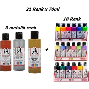 Mona Lisa Akrilik Boya Seti 70 ml x 21'li