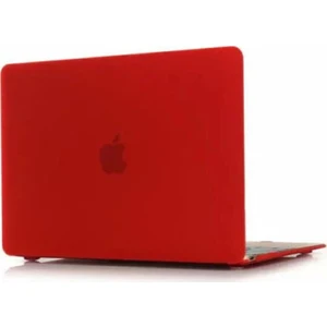 Apple Macbook 16" Pro A2141 Toucbarlı Kılıf Mat Doku Case Kırmızı
