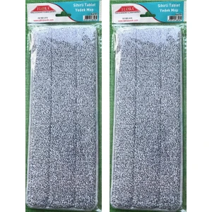 F396 Tablet Mop Sihirli Yedek Paspas Gri 2 Adet