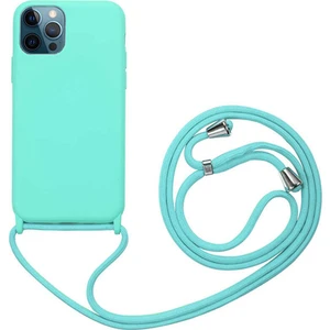 Caseart Apple iPhone 12 Pro Kapak Ipli Askılı Içi Süet Lansman Kılıf - Turkuaz