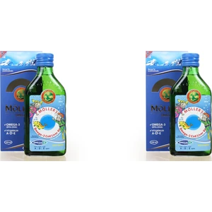 Möller's Omega 3 Balık Yağı 250 ml Tutti Frutti 2'li Paket
