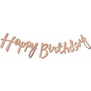 Deniz Party Store Kaligrafi Banner Rose Happy Birthday