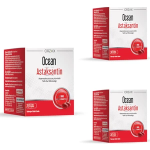 Ocean Astaksantin Doğal Antioksidan 30 Kapsül x 3 Adet