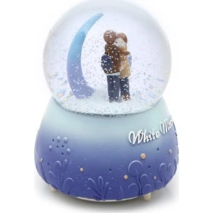 Fbz Home Kış Masalı Kar Küresi Büyük Boy Işıklı Müzikli Kar Üfleyen Cam Küre