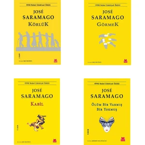 Körlük - Görmek - Kabil - Ölüm Bir Varmış Bir Yokmuş - 4 Kitap - Jose Saramago