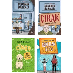 Şermin Yaşar 4 Kitap Set (Dedemin Bakkalı, Dedemin Bakkalı Çırak, Abartma Tozu, Cingo)
