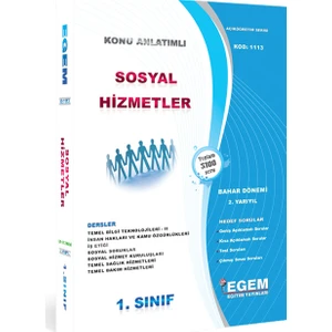 Egem Eğitim Yayınları 1. Sınıf Sosyal Hizmetler Konu Anlatımlı Soru Bankası - Bahar Dönemi (2. Yarıyıl)