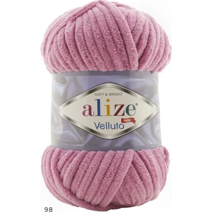 Velluto 98 Pembe  Kadife Örgü Ipi