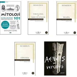 Yunan Mitolojisi 5 Kitap Set (Mitoloji 101, Theogonia, Ilyada, Odysseia, Aeneis)