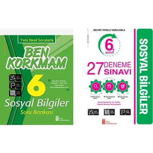 Ata Yayıncılık 6. Sınıf Ben Korkmam Sosyal Bilgiler Soru Bankası + 27 Deneme Sınavı