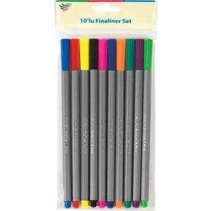 Fineliner Keçeli Kalem Set 10'lu