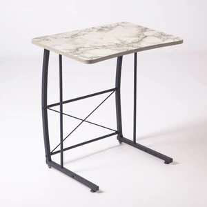 Retodesign Mermer Desenli Laptop Sehpası / Yan Sehpa 1088