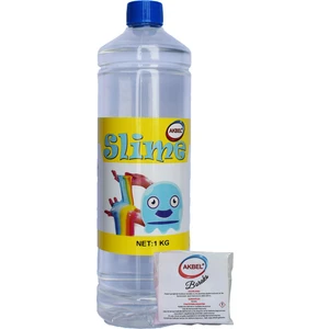 şaka hamuru slime şeffaf boyasız 1 kg + boraks