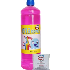 şaka hamuru slime fosforlu pembe 1 kg + boraks