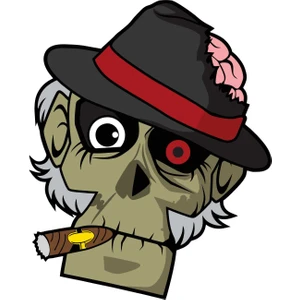 Sticker Atölyesi Maymun Kurukafa Sticker - 13025