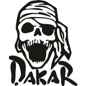 Sticker Atölyesi Dakar Kurukafa Sticker - 13030