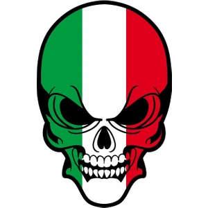 Sticker Atölyesi Italya Bayrak Sticker - 13064130641065