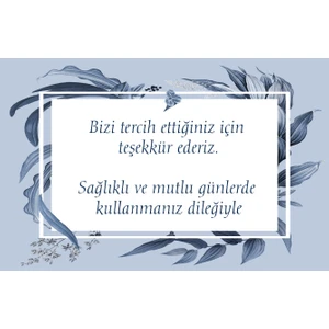 Tellgraf Teşekkür Kartı 5,5 x 8,5 cm