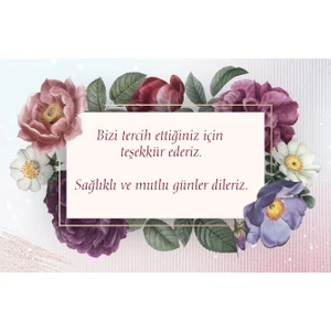 Tellgraf Teşekkür Kartı 5,5 x 8,5 cm