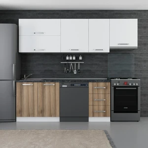 255 cm Mutfak Dolabı Beyaz Dore 255-D15