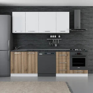 255 cm Mutfak Dolabı Beyaz Dore 255-D11