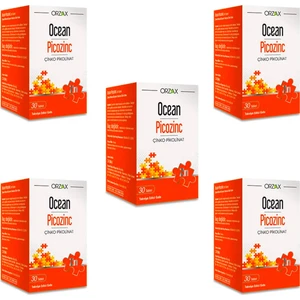 Ocean Picozinc Çinko Pikolinat 30 Tablet x 5 Adet