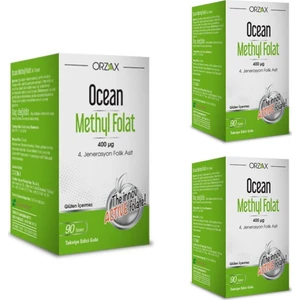 Ocean Methyl Folat 400 Mcg 30 Tablet x 3 Adet