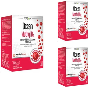 Ocean Methyl B12 1000 Mcg 10 ml Sprey x 3 Adet