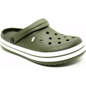 bella Doremor Haki Beyaz Sabo Crocs Modeli Terlik Hastane Terliği Hemşire Doktor Terliği