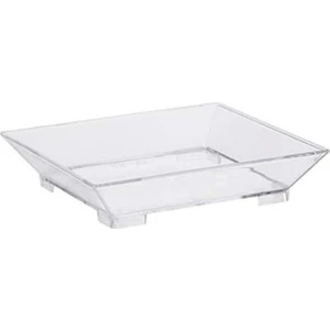 Kristal Kare Mini Tabak Şeffaf 60 mm - 50'li