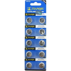 AG13 LR44/357 Alkalin Düğme Pil 10'lu