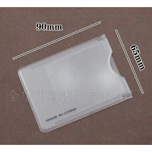 3x Ince Kart Büyüteç Pvc Plastik Şeffaf