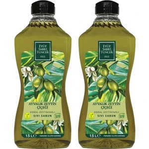 Eyüp Sabri Tuncer Ayvalık Zeytin Çiçeği 1,5lt Sıvı Sabun Doğal Zeytinyağlı x 2 Adet