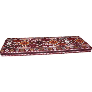 Bolvadin Şark Köşesi MND311-402 Şark Köşesi Bordo Halı Desenli Minder 180X60X10 cm