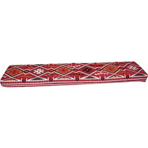 Bolvadin Şark Köşesi MND306-401 Şark Köşesi Kırmızı Halı Desenli Minder 120X40X10 cm