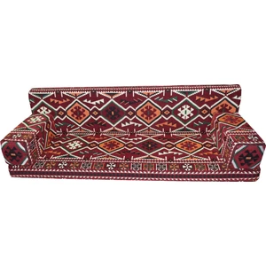 Bolvadin Şark Köşesi MTK409-402 Şark Köşesi Bordo Halı Ds. Dörtlü Minder Tk. 140LIK
