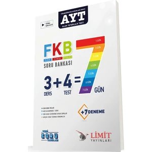 Limit Yayınları AYT Fkb Soru Bankası