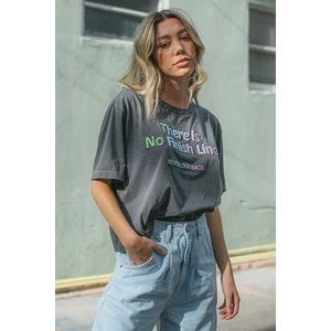 Mad Girls Antrasit Tişört MG946
